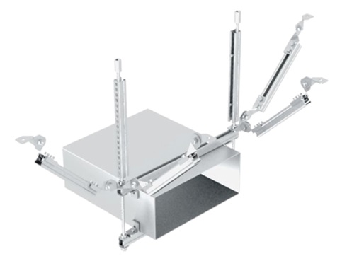 矩形风管双向抗震支架